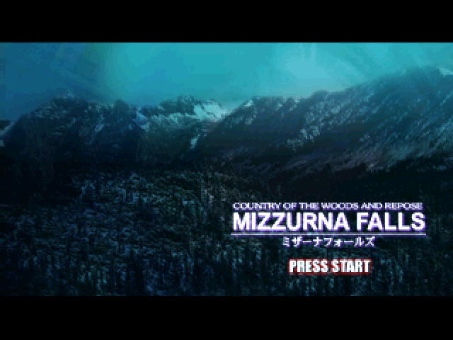 Mizzurna Falls title screen for Playstation